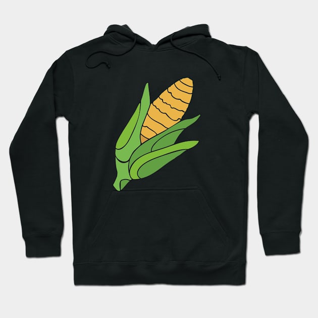 Corn - Stylized Food Hoodie by M.P. Lenz